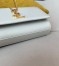 Saint Laurent Kate Chain Small Bag In White Grained Leather