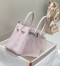 Hermes Birkin 30cm Bag in Mauve Pale Clemence Leather with PHW