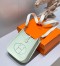 Hermes Mini Evelyne 16 Amazone Bag in Vert Fizz Clemence Leather
