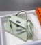 Hermes Kelly Mini II Sellier Bag in Vert Fizz Epsom Leather