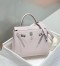 Hermes Kelly 25cm Retourne Bag in Mauve Pale Clemence Leather with GHW
