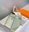 Hermes Kelly 25cm Sellier Bag in Vert Fizz Epsom Leather with PHW