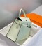 Hermes Kelly 28cm Sellier Bag in Vert Fizz Epsom Leather with PHW