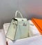 Hermes Kelly 28cm Sellier Bag in Vert Fizz Epsom Leather with PHW