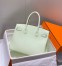Hermes Birkin 30cm Bag in Vert Fizz Clemence Leather with PHW