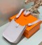Hermes Mini Evelyne 16 Amazone Bag in Mauve Pale Clemence Leather