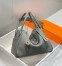 Hermes Lindy 26cm Bag in Gris Meyer Clemence Leather with GHW