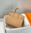 Hermes Birkin 25cm Bag in Chai Clemence Leather with GHW