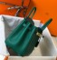 Hermes Birkin 25cm Bag in Malachite Clemence Leather with GHW