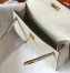 Hermes Kelly Mini II Sellier Bag in Craie Epsom Leather
