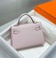 Hermes Kelly Mini II Sellier Bag in Mauve Pale Epsom Leather
