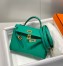 Hermes Kelly Mini II Sellier Bag in Vert Jade Epsom Leather