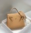 Hermes Kelly 25cm Retourne Bag in Chai Clemence Leather with GHW
