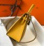 Hermes Kelly 28cm Sellier Bag in Yellow Epsom Leather with GHW