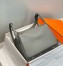 Hermes Lindy 30cm Bag in Gris Meyer Clemence Leather with GHW