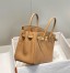 Hermes Birkin 25cm Bag in Chai Clemence Leather with GHW