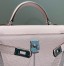 Hermes Kelly Mini II Sellier Bag in Mauve Pale Epsom Leather