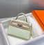 Hermes Kelly Mini II Sellier Bag in Vert Fizz Epsom Leather