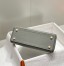 Hermes Kelly 25cm Retourne Bag in Gris Meyer Clemence Leather with GHW