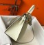 Hermes Kelly 25cm Sellier Bag in Craie Epsom Leather with GHW