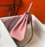 Hermes Kelly 28cm Retourne Bag in Pink Clemence Leather with GHW