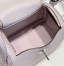 Hermes Lindy Mini Bag in Mauve Pale Clemence Leather with PHW