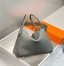 Hermes Lindy 26cm Bag in Gris Meyer Clemence Leather with GHW