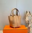 Hermes Picotin Lock 18 Bag in Chai Clemence Leather with GHW