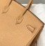 Hermes Birkin 25cm Bag in Chai Clemence Leather with GHW