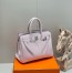 Hermes Birkin 30cm Bag in Mauve Pale Clemence Leather with PHW