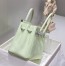 Hermes Birkin 30cm Bag in Vert Fizz Clemence Leather with PHW