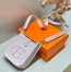 Hermes Mini Evelyne 16 Amazone Bag in Mauve Pale Clemence Leather