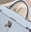 Hermes Kelly Mini II Sellier Bag in Blue Brume Epsom Leather