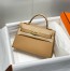 Hermes Kelly Mini II Sellier Bag in Chai Epsom Leather