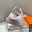 Hermes Lindy 30cm Bag in Mauve Pale Clemence Leather with PHW