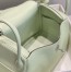 Hermes Lindy 30cm Bag in Vert Fizz Clemence Leather with PHW