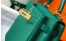 Hermes Kelly 28cm Retourne Bag in Malachite Clemence Leather with GHW