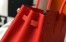 Hermes Birkin 35cm Bag in Red Clemence Leather with GHW