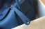 Hermes Lindy 26cm Bag in Blue Agate Clemence Leather with PHW