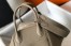 Hermes Lindy 30cm Bag in Tourterelle Clemence Leather with GHW