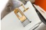 Hermes Kelly 32cm Retourne Bag in Pearl Grey Clemence Leather with GHW