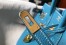 Hermes Birkin 25cm Bag in Blue Jean Clemence Leather with GHW