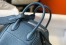 Hermes Lindy Mini Bag in Blue Agate Clemence Leather with PHW