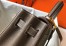 Hermes Kelly 25cm Retourne Bag in Taupe Clemence Leather with GHW