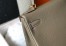 Hermes Kelly 25cm Retourne Bag in Taupe Clemence Leather with GHW