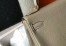 Hermes Kelly 28cm Retourne Bag in Tourterelle Clemence Leather with GHW