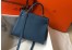Hermes Kelly 32cm Retourne Bag in Blue Agate Clemence Leather with GHW