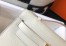 Hermes Kelly Pochette Clutch In Craie Epsom Leather