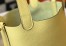 Hermes Picotin Lock 12 Bag in Jaune Poussin Clemence Leather with GHW