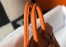 Hermes Birkin 25cm Bag in Orange Clemence Leather with GHW
